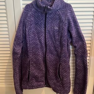 Columbia fleece Jacket, Size Medium, Purple pattern